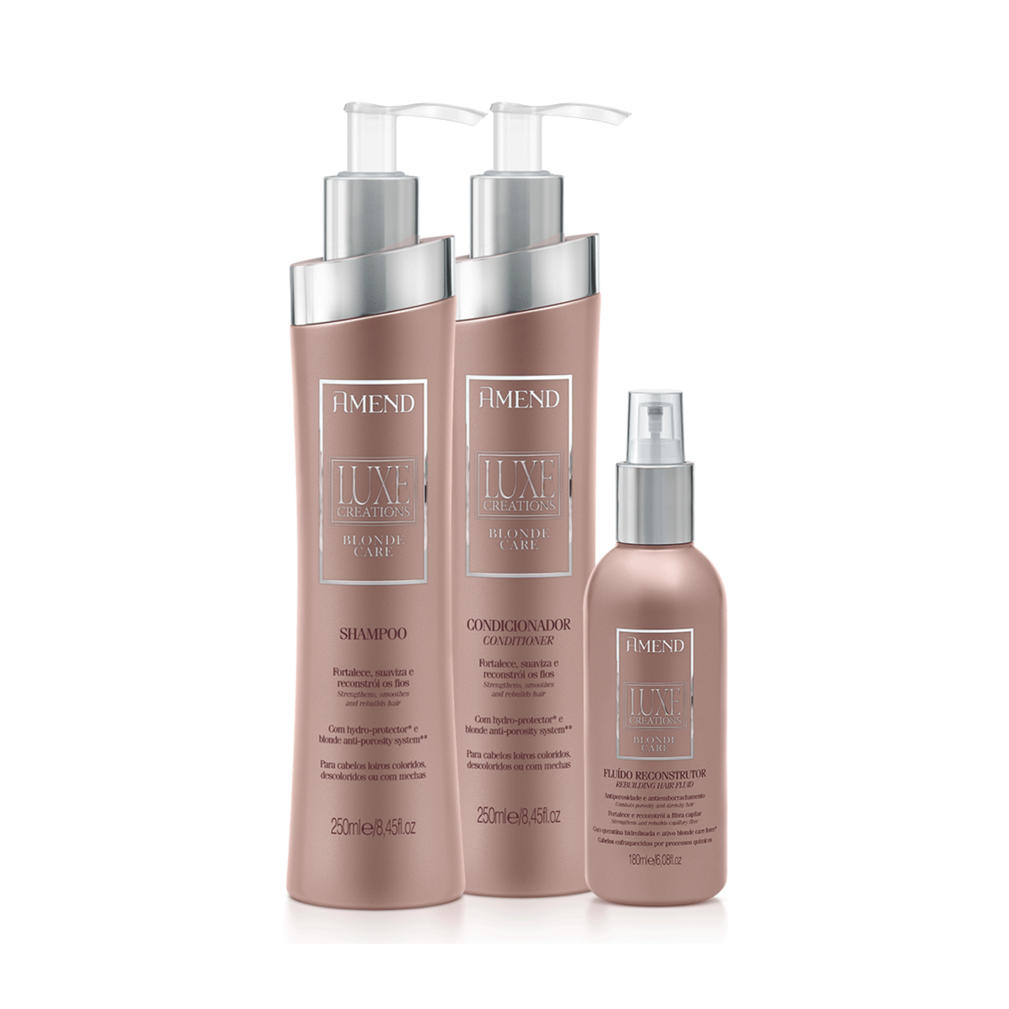 Amend Luxe Creations Blonde Care Reconstruction Kit x 3 products