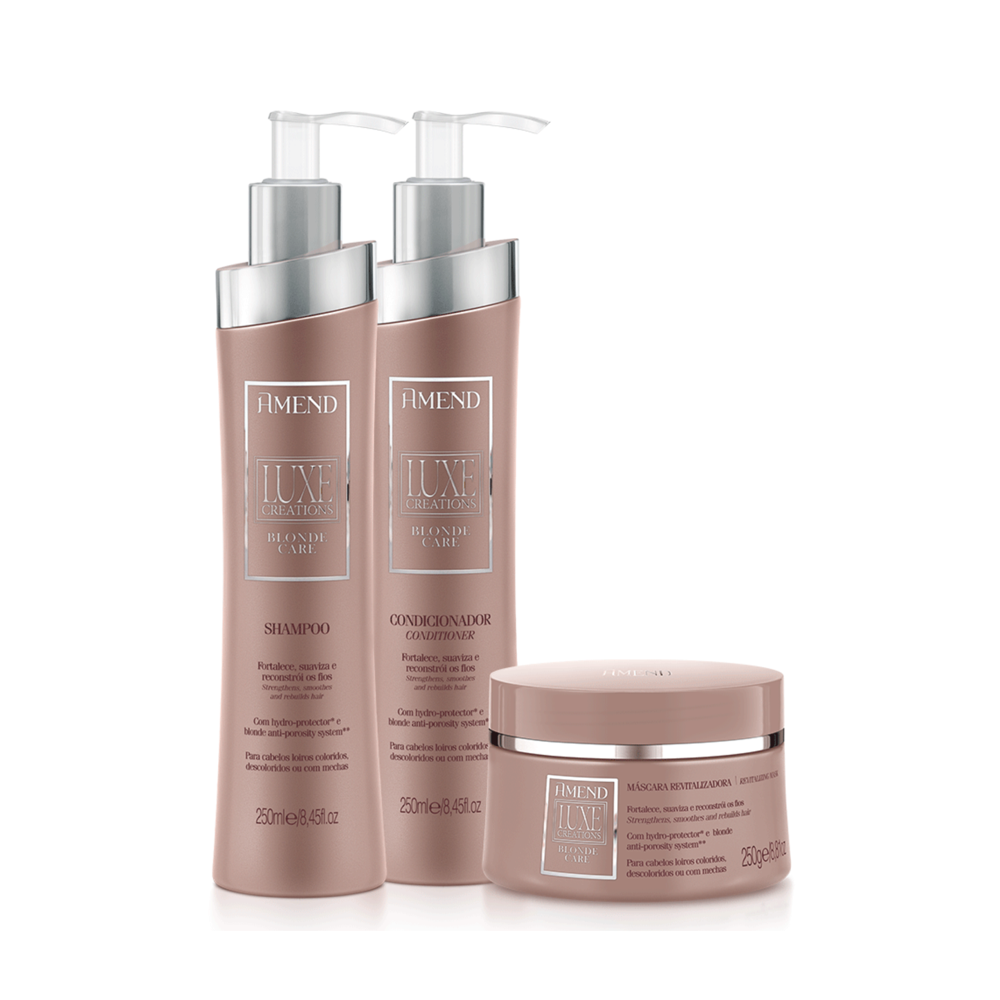 Amend Luxe Creations Blonde Care Kit x 3 products with mask